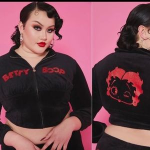 Betty boop cropped sweater